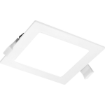 BES LED Led Downlight Slim Pro - Aigi Suno - Inbouw Vierkant 9w - Helder/koud 6000k - Mat - Kunststof - Wit