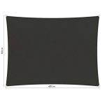 Shadow Comfort Compleet Pakket: Waterafstotend Rechthoek 3x4m Warm Grey - Grijs