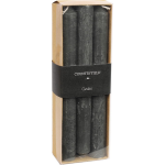 Countryfield Kaarsen Vela 20 Cm Wax 6 Stuks - Zwart