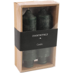 Countryfield Kaarsen Vela 12,5 Cm Wax 2 Stuks - Zwart