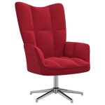Vidaxl Relaxstoel Fluweel Wijn - Rood