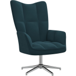 Vidaxl Relaxstoel Fluweel - Blauw