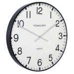 Thomas Kent Wandklok Clocksmith 30 Cm Staal/ - Zwart