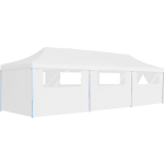 Vidaxl Partytent Pop-up Met 8 Zijwanden 3x9 M - Wit