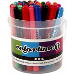 Colortime Emmer Met Stiften Lijndikte 5 Mm Multicolor 42 Stuks