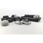 Vdg Barcelona/royalty Sunbrella Stoel-bank Loungeset - Sooty - Grijs