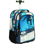 Maui & Sons Trolleyrugzak 28 Liter 33 X 48 Cm Polyester/wit - Blauw