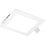 BES LED Led Downlight Slim Pro - Aigi Suno - Inbouw Vierkant 12w - Helder/koud 6000k - Mat - Kunststof - Wit