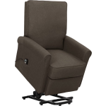 Vidaxl Sta-op-stoel Verstelbaar Stof Donker - Marrón