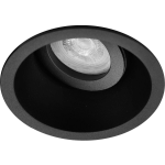 BES LED Spot Armatuur Gu10 - Pragmi Zano Pro - Inbouw Rond - Mat - Aluminium - Kantelbaar - Ø93mm - Zwart