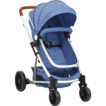 Vidaxl Kinderwagen 2-in-1 Aluminium Marine - Blauw