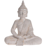 Boeddha-figuur/grijs, 40x24x48 Cm, Gemaakt Van Gegoten Steen - Beige