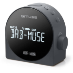 Muse - Wekkerradio Dab + / Fm - M-185 Cdb - Dubbel Alarm - Lcd Display - - Zwart