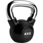 Ryzor Kettlebell - 4 Kg - Rubber - - Zwart