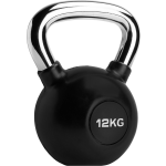 Ryzor Kettlebell - 12 Kg - Rubber - - Zwart