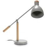 Giftdecor Bureaulamp Led 59 X 15 X 52 Cm Bamboe/staal - Bruin