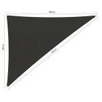 Shadow Comfort Compleet Pakket: Waterafstotend, Driehoek 90° 4x5x6,4,m Warm Grey - Beige