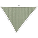 Shadow Comfort Driehoek 5x5,5x6m Moonstone Green - Groen
