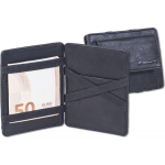 Rimbaldi Magic Wallet Portemonnee Heren - Rfid Anti-skim - Leer - - Zwart