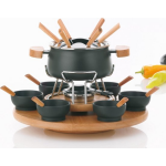 Kela Fondueset Carrousel Natura, - - Zwart