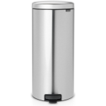 Brabantia Newicon Pedaalemmer 30 Liter Met Kunststof Binnenemmer - Matt Steel Fingerprint Proof - Silver