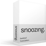 Snoozing Badstof Hoeslaken - 80% Katoen - 20% Polyester - 1-persoons (90x200/220 Of 100x200 Cm) - - Wit