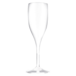 Santex Champagne/prosecco Flutes Glazen 150 Ml Van Onbreekbaar Kunststof - Champagneglazen - Wit