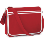 Bagbase Retro Schoudertas Classic Red/white 12 Liter - Rood