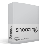 Snoozing Jersey - Topper Hoeslaken - Katoen - 70x200 - - Grijs