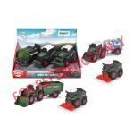 Dickies Toys Fendt Tractor 3-Delige set (3 Assorti) 9 Cm - Groen