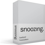 Snoozing Badstof Hoeslaken - 80% Katoen - 20% Polyester - 1-persoons (90x200/220 Of 100x200 Cm) - - Grijs