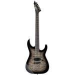 Deluxe M-1001NT QM Charcoal Burst elektrische gitaar met coil-split