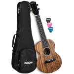 Cascha HH 2348 solid top acacia concert ukelele set