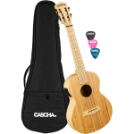 Cascha HH 2314E Bamboo Natural E/A tenor ukelele set