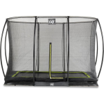 EXIT Toys Silhouette Verlaagde Trampoline Met Veiligheidsnet Rechthoekig - 214 X 305 Cm - - Zwart