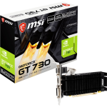 MSI GeForce GT 730 V1 2GB Low Profile