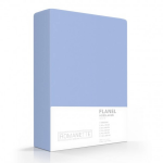 Romanette Flanellen Hoeslaken -80 X 200 Cm - Blauw