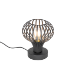 QAZQA Moderne tafellamp - Frances - Zwart