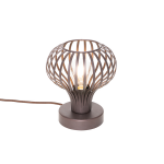 QAZQA Moderne tafellamp - Frances - Bruin
