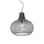 QAZQA Moderne hanglamp 48 cm - Frances - Zwart