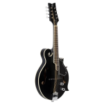 Ortega RMFE40SBK F-Style Series Mandolin Black elektrisch-akoestische F-stijl mandoline met gigbag