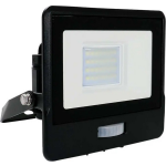 V-tac LED Bouwlamp | 20W | 6500K | IP65 | met Sensor | Body - Negro