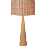 Lucide Tafellamp Conos - H65 Cm - Hout - Beige