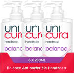 Unicura Handzeep Balance Pomp Voordeelverpakking 6x250ml
