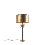 QAZQA Art Deco tafellamp brons met bronzen kap 35 cm - Areka