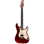 Mooer GTRS Guitars Standard 800 Metal Red Intelligent Guitar met gigbag