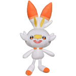 Pokémon Knuffel Scorbunny 20 Cm Junior Pluche Wit/ - Oranje