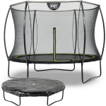 EXIT Toys Exit - Trampoline Met Veiligheidsnet En Afdekhoes - Op Poten - Silhouette - Rond - ø244cm - Zwart