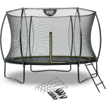 EXIT Toys Exit - Trampoline Met Veiligheidsnet, Verankeringsset En Ladder - Op Poten - Silhouette - Rond - ø305cm - Zwart