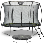 EXIT Toys Exit - Trampoline Met Veiligheidsnet, Afdekhoes En Ladder - Op Poten - Silhouette - Rond - ø244cm - Zwart